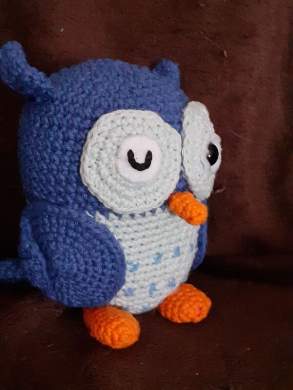 Jip Le Hibou bleu crocheté – Image 3