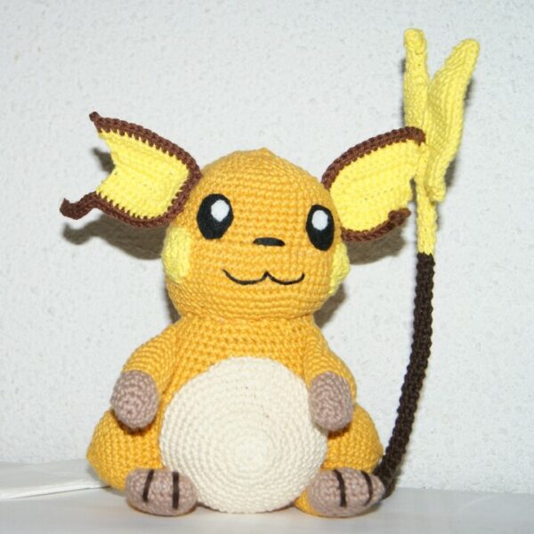 Raikou Peluche crochetée main en coton amigurumi – Image 4