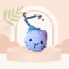 Pendentif mini peluche tête de chat au crochet